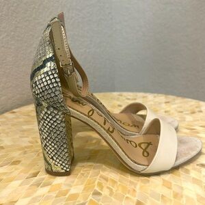 Sam Edleman snake skin design heels size 8 M